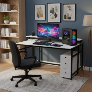 Rio Hammer Computer Table With Open Storage